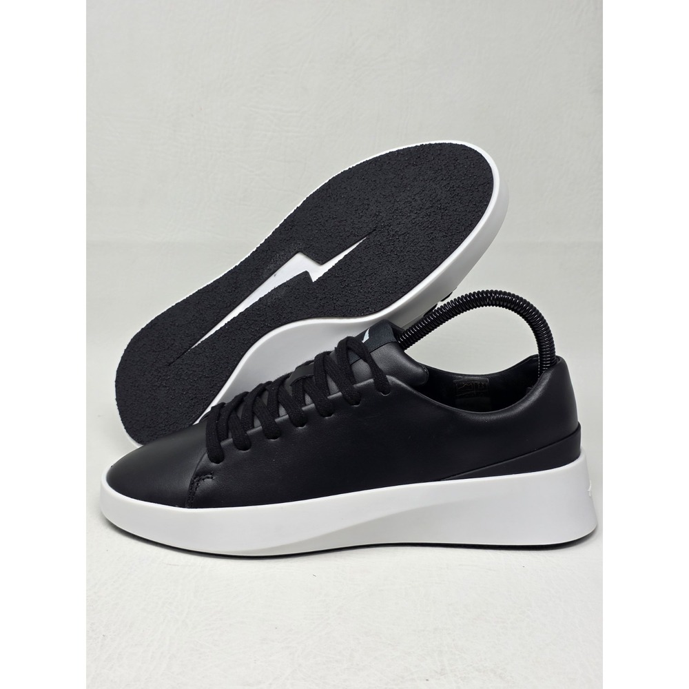 Wolf & Shepherd Cruise Lo Black Leather Lace Up Sneakers Mens Size 6 EU 39 New